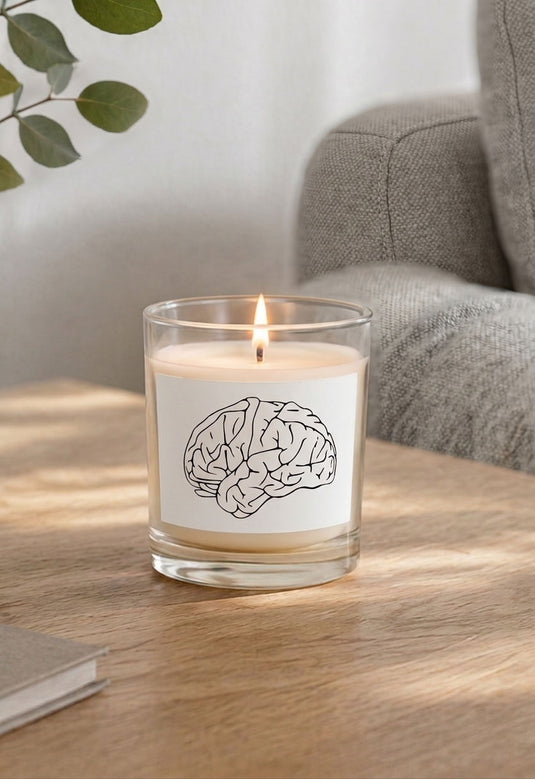 BRAIN Glass jar soy wax candle