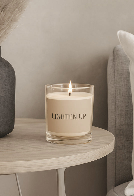 LIGHTEN UP Glass Jar Candle