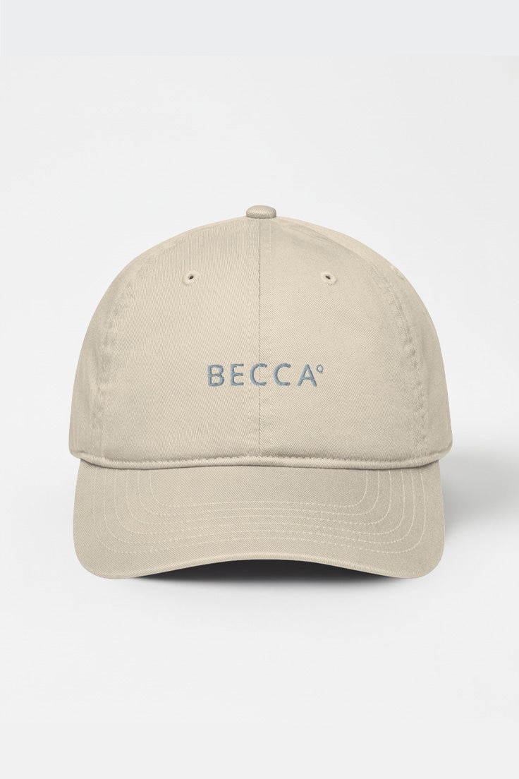 BECCA Q signature cap, oyster, lifestyle shot