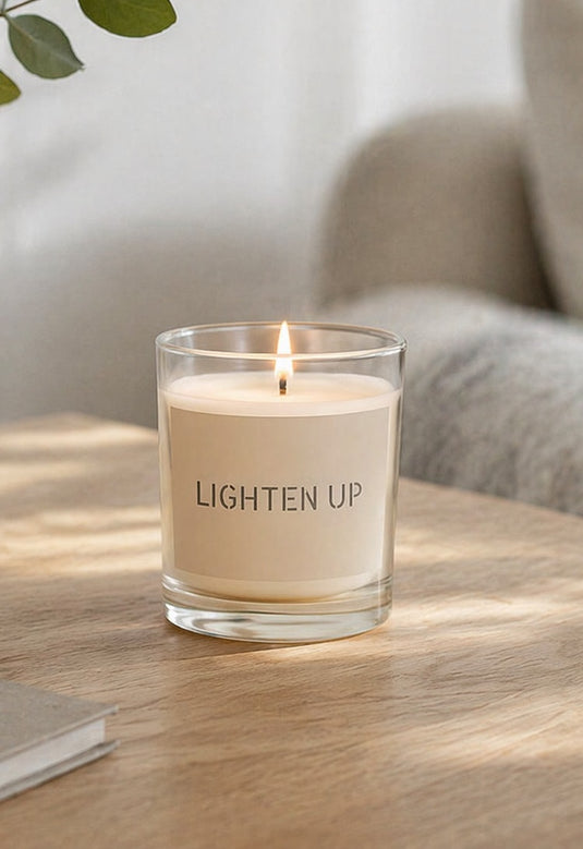 LIGHTEN UP Glass Jar Candle