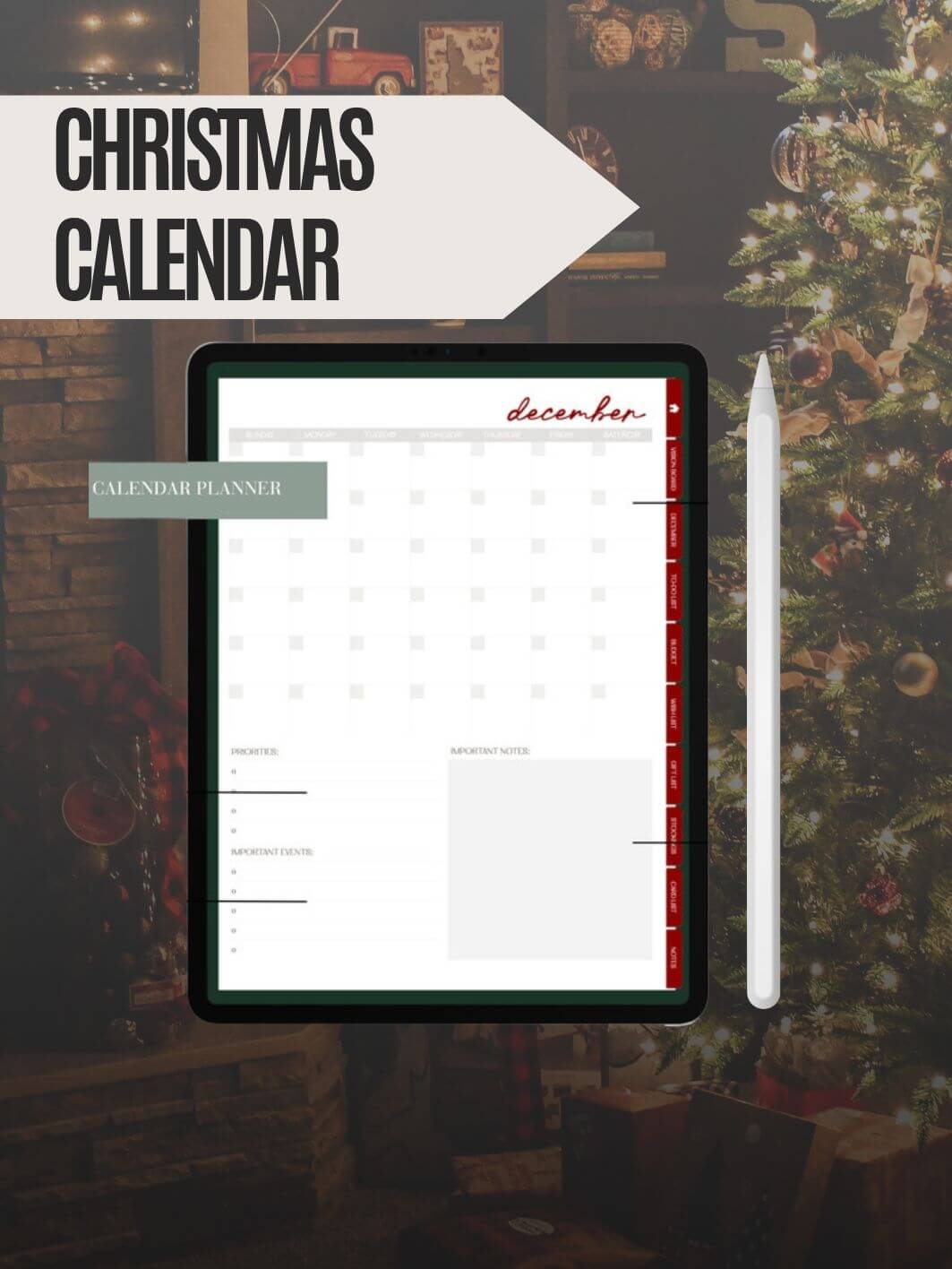 CHRISTMAS GOODNOTES PLANNER Becca.Q