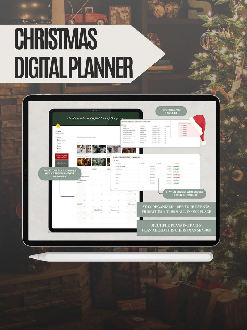 CHRISTMAS NOTION PLANNER, interior page preview 3