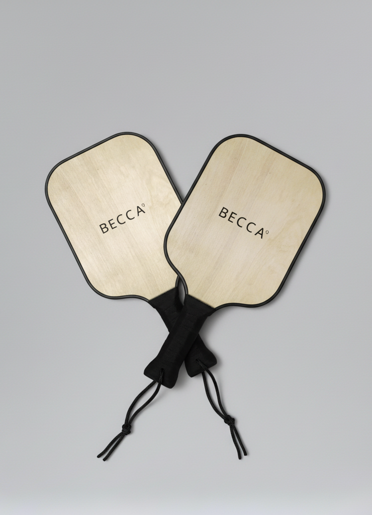 BECCA Q pickleball paddle set, detail view