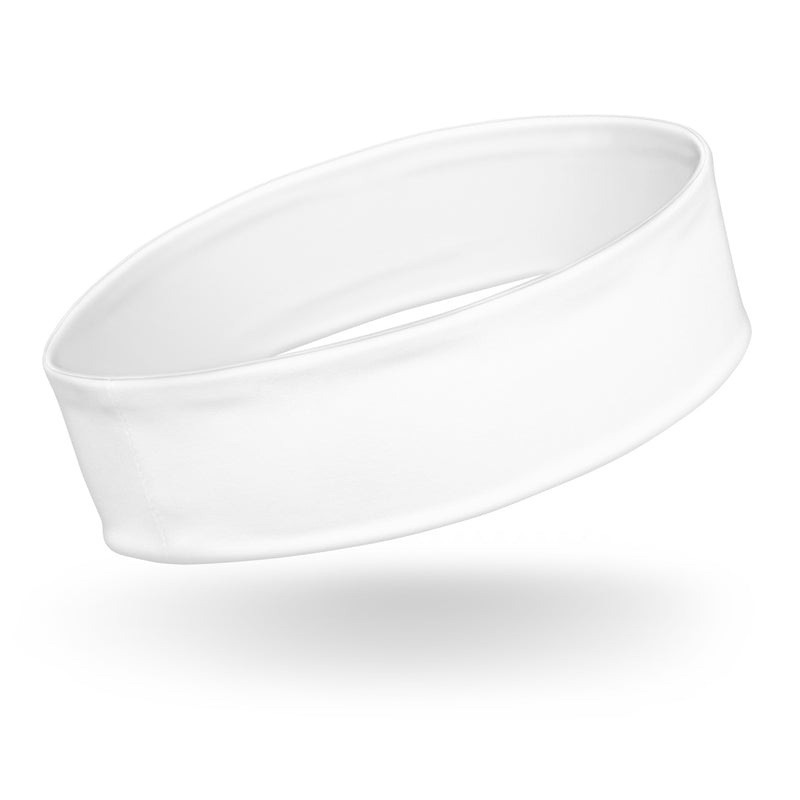 BECCA Q headband, white, right back view