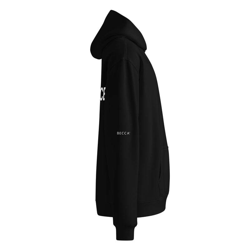 BECCA Q BE NICE hoodie, black, right view