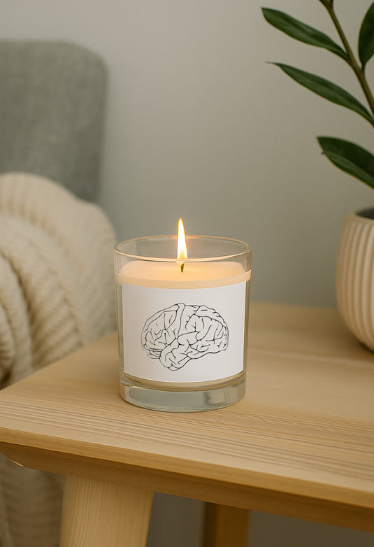 BRAIN Glass jar soy wax candle