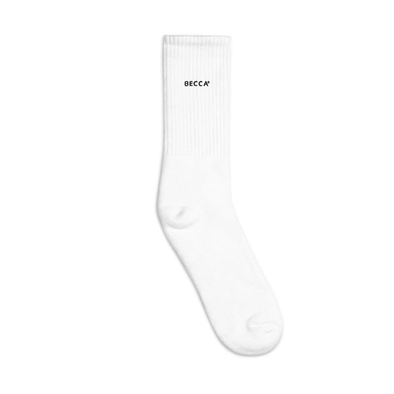 BECCA Q embroidered socks