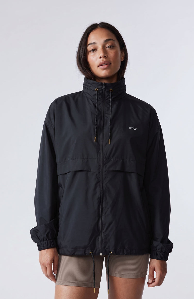 BECCA Q Everywhere windbreaker, lifestyle shot