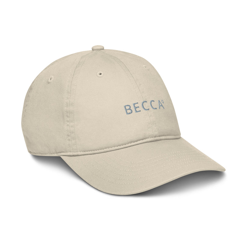 BECCA Q signature cap, oyster, right front view