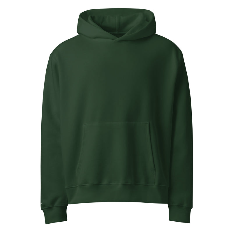 BECCA Q olive oversized hoodie