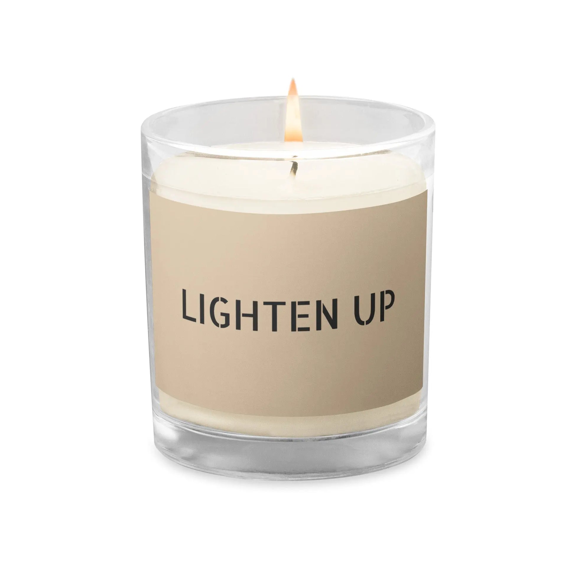 LIGHTEN UP Glass Jar Candle Becca.Q